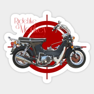 Ride like a Monkey Sticker